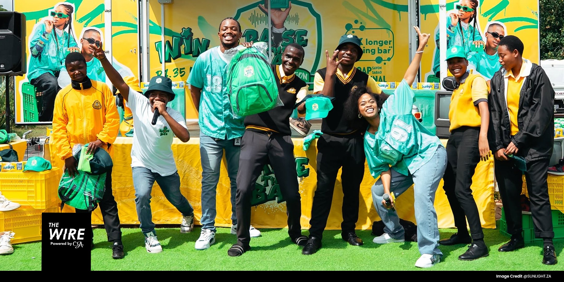 Sunlight's #RaiseTheBarWithSunlight Schools Edition activation celebrating young South African talent