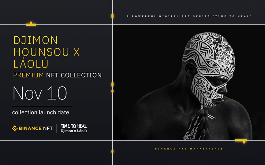 Djimon Hounsou and Láolú collaborate premium NFT artwork series “time to heal”.